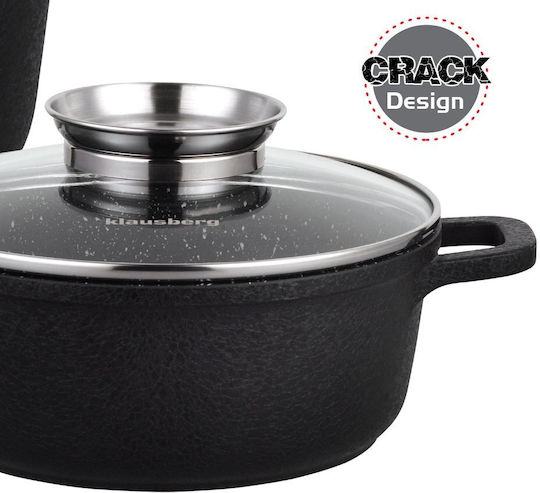 Klausberg Set De Oale Din Aluminiu Negru 8 Piese
