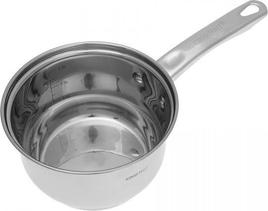 KING Hoff KING Hoff Kochgeschirr-Set aus Rostfreiem Stahl Silver mit Antihaftbeschichtung 6-tlg