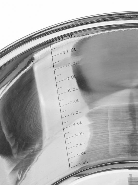 KING Hoff Pots Set of Stainless Steel with No Coating Inox 6pcs
