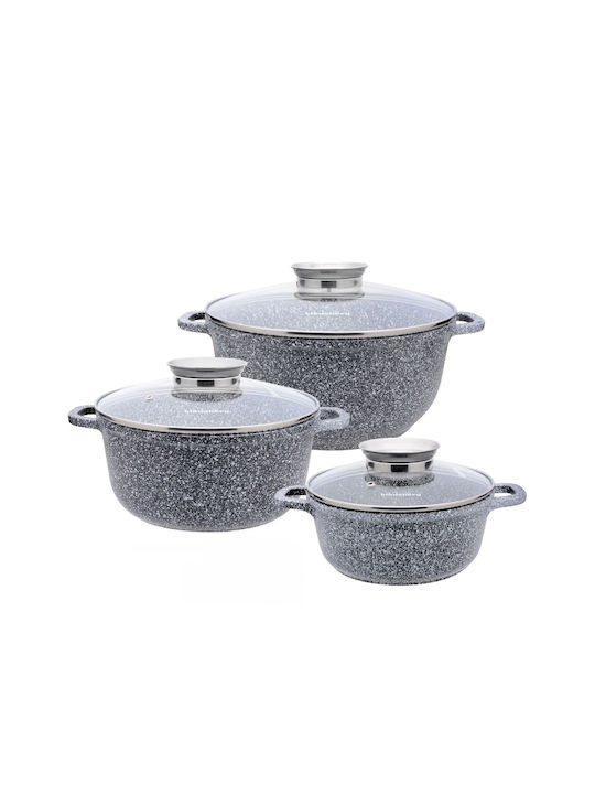 Klausberg Cookware Set of Aluminum with Ceramic Coating 3pcs