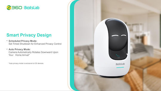 Botslab C221 IP Камера За Наблюдение Wi-Fi Full HD+ 5MP С Двупосочна Комуникация И Обектив 2.4mm Син