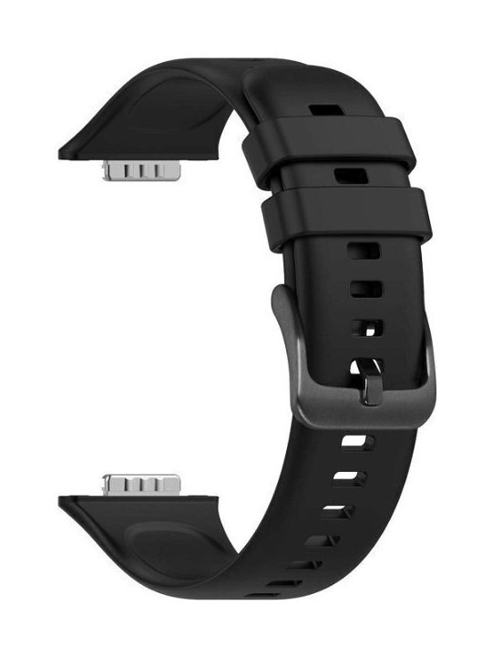 Фиксирана силиконова каишка Huawei Watch Fit2 черна Фиксирана силиконова каишка Huawei Watch Fit2 черна
