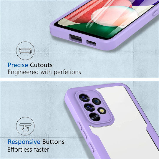 Techsuit ColorVerse 360 Full Cover Silicone Set with Tempered Glass Blue (Xiaomi Redmi 13C 5G)