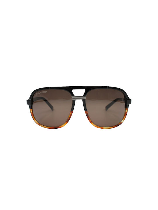 Dsquared2 Men's Sunglasses with Brown Plastic Frame and Brown Gradient Lens DQ0071 05E