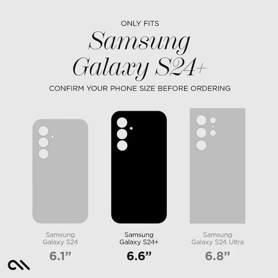 Case-Mate Back Cover Tempered Glass Black (Galaxy S24+)