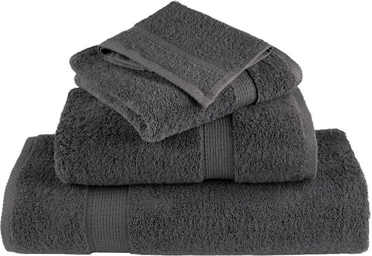 vidaXL Badetücher Set 8-tlg Grau Gewicht 600gr/m²