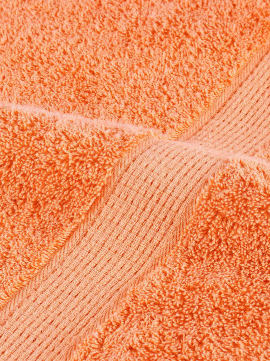 vidaXL Bath Towel 100x200cm Orange 10 Pieces Weight 600gsm
