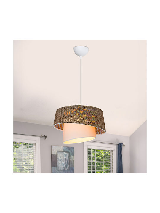 Pakketo Pendant Light Brown 34x34x24.5cm