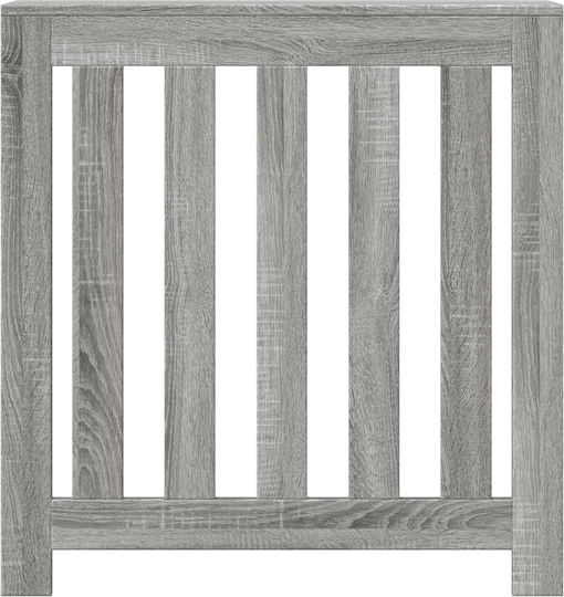 vidaXL Gray Particleboard Radiator Cover 78x20x82cm