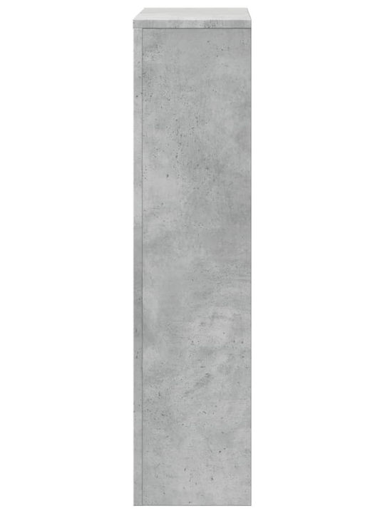 vidaXL Gray Particleboard Radiator Cover 78x20x82cm