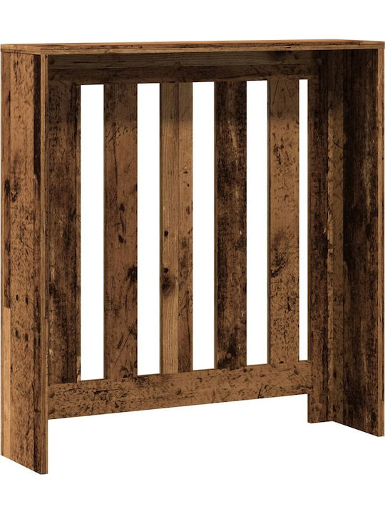 vidaXL Brown Particleboard Radiator Cover 78x20x82cm