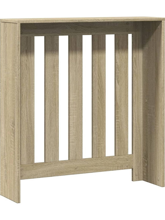 vidaXL Brown Particleboard Radiator Cover 78x20x82cm