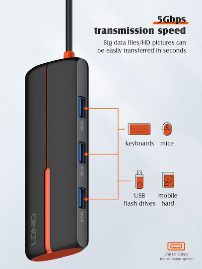 Ldnio USB-C Docking Station with HDMI 4K PD Black