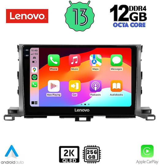 Lenovo Ηχοσύστημα Αυτοκινήτου για Toyota Highlander BMW X1 / X3 / X4 2014-2019 (Bluetooth/USB/AUX/WiFi/GPS/Apple-Carplay/Android-Auto) με Οθόνη Αφής 10"