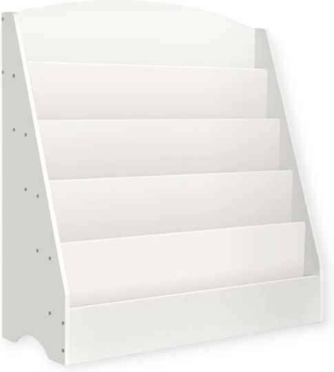 Βιβλιοθήκη Δαπέδου Ξύλινη Λευκή 80x30x80cm