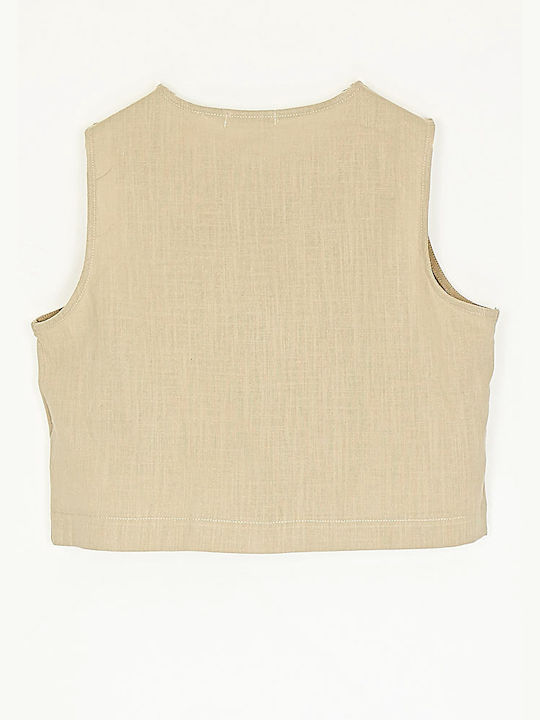 Cuca Short Women's Vest Beige