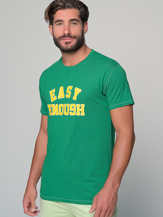 Van Hipster Bărbați T-shirt Sportiv cu Mânecă Scurtă Verde