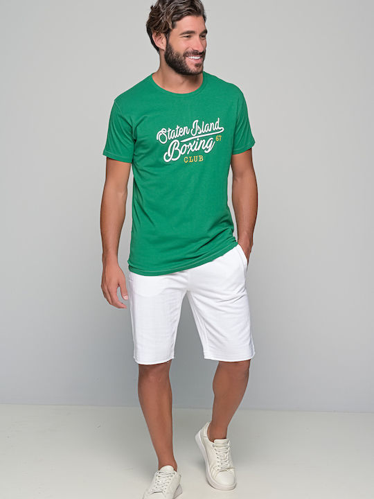 Van Hipster Men's Athletic T-shirt Short Sleeve Green