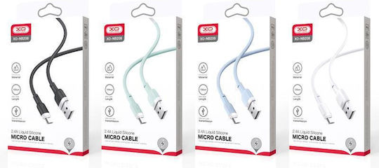 XO Regular USB 2.0 to micro USB Cable Μπλε 1m 1τμχ