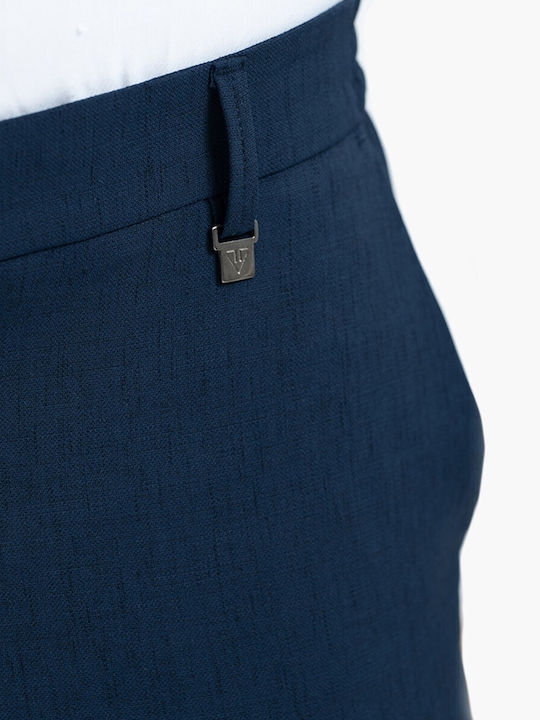 Vittorio Artist Men's Trousers in Slim Fit Blue