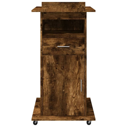 vidaXL Stand Music Height 107-107cm Brown 848028