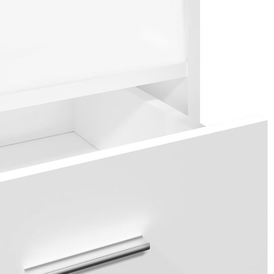 vidaXL Stand Music Height 107-107cm White 848024