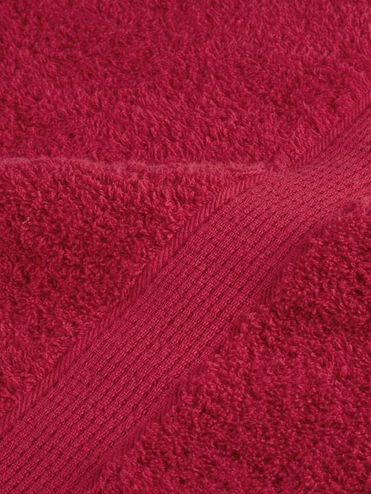 vidaXL Bath Towel 80x200cm Red 4 Pieces Weight 600gsm
