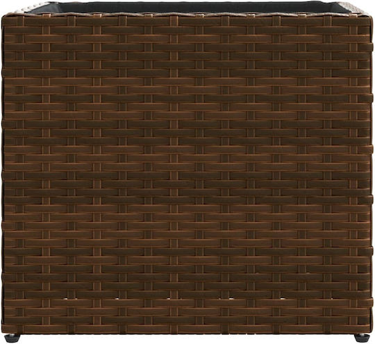vidaXL Ζαρντινιέρα Πλαστική Καφέ 36x30x32εκ.