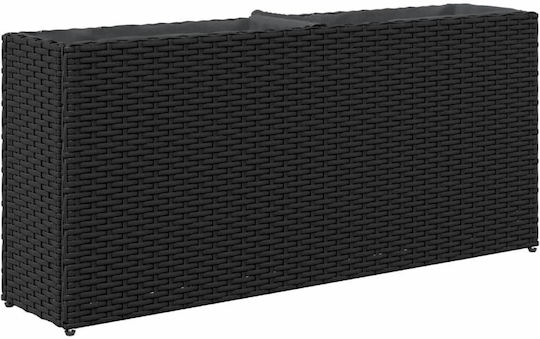 vidaXL Zardiniere Plas­tice Negre 90x20x40cm