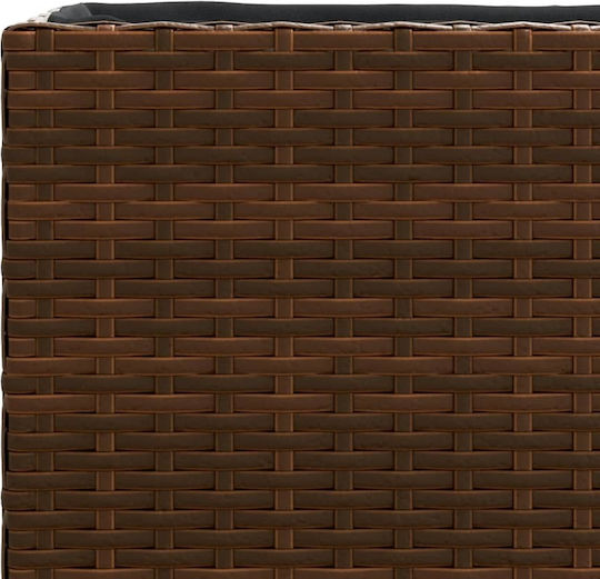 vidaXL Ζαρντινιέρα Πλαστική Καφέ 36x30x32εκ.