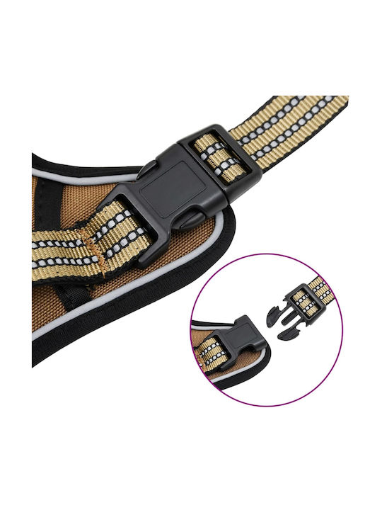 vidaXL Dog Harness Brown Large 4013372