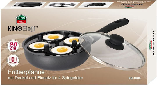 KING Hoff Pan for Pancakes made of Stainless Steel with Non-Stick Coating 20cm