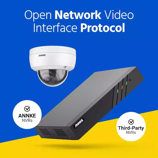Annke IP Surveillance Camera Full HD+ 5MP Waterproof with Microphone and Lens 2.8mm