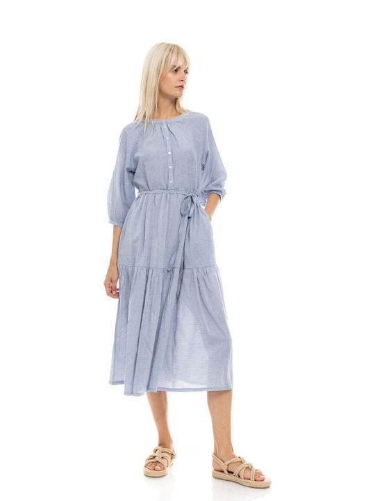 Pink Label Strandkleid Blau Pink Label Strandkleid Blau