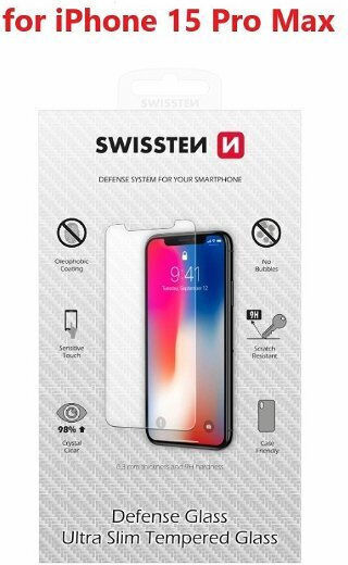 Swissten Apple iPhone 15 Ultra Tempered Glass Screen Protector