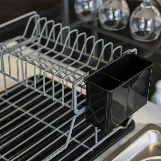 Max Home Στραγγιστήρι Νεροχύτη Μεταλλικό Γκρι 44x32x21.5cm