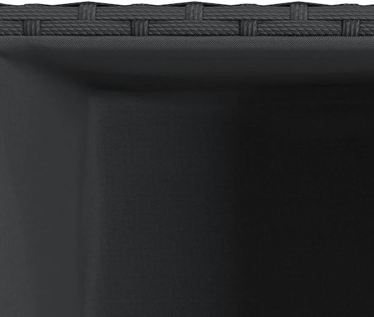 vidaXL Garden Set 3 Planters Plastic Black