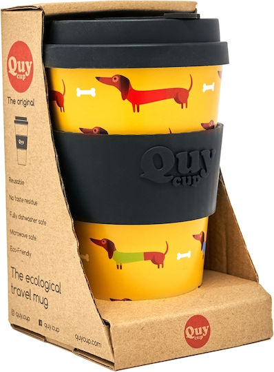 QuyCup Чаша Пластмасова с Капак 400ml