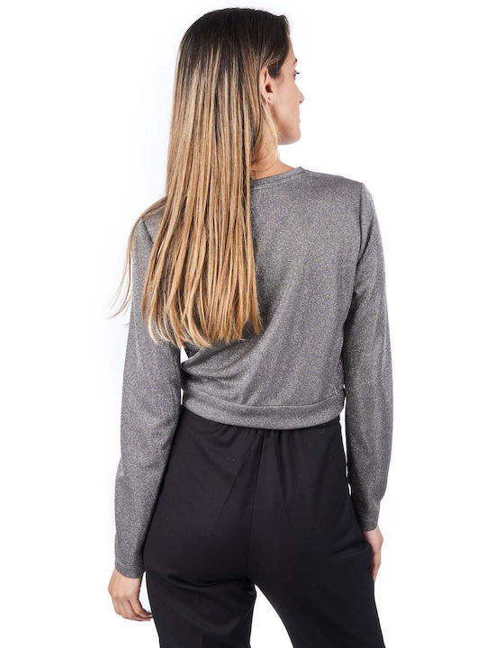 Access Damen Crop Top Silber