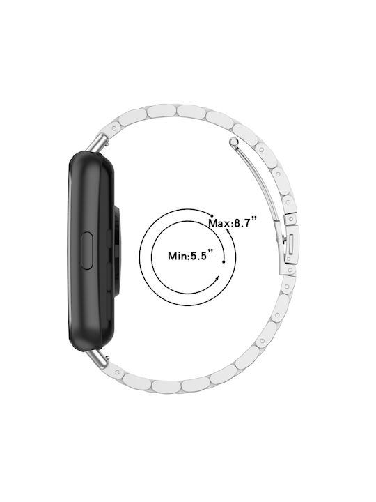 Armband Rostfreier Stahl Silber (Huawei Watch Fit 3 - Huawei Uhr Fit 3)