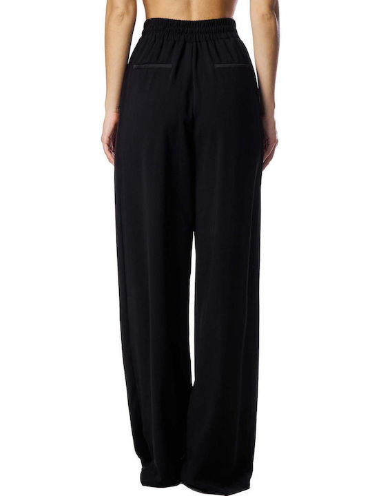 Access Women's Fabric Trousers with Elastic Black