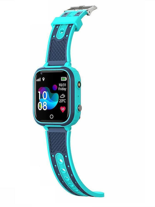 Kids Smart Watch Nubi Lt21 4G SIM Card Camera GPS+LBS+Wi-Fi Tracking Waterproof IP67 Blue