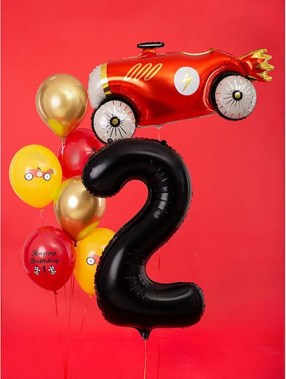 Balon Folie Jumbo Număr 2 Negru 86buc