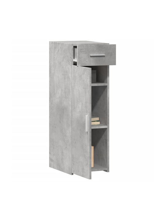 vidaXL Wohnzimmer Vitrine aus Spanplatte Grau 30x42.5x93cm
