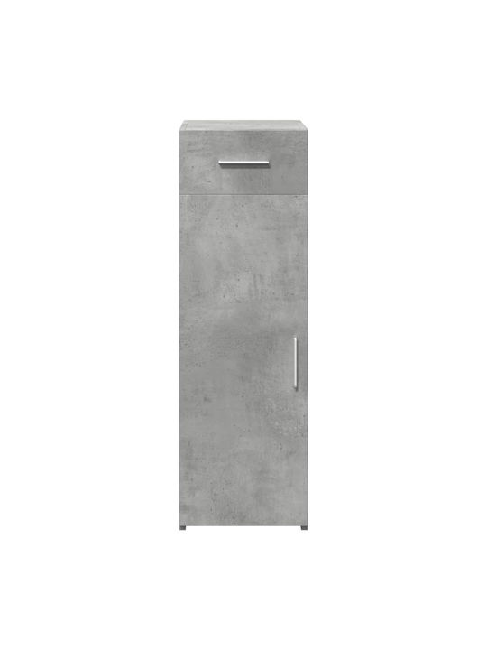 vidaXL Wohnzimmer Vitrine aus Spanplatte Grau 30x42.5x93cm