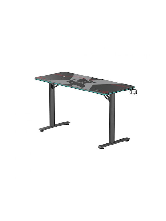 Spielbüro Aeter Rgb Holz Schwarz mit Metallbeinen & LED 120x60x75cm