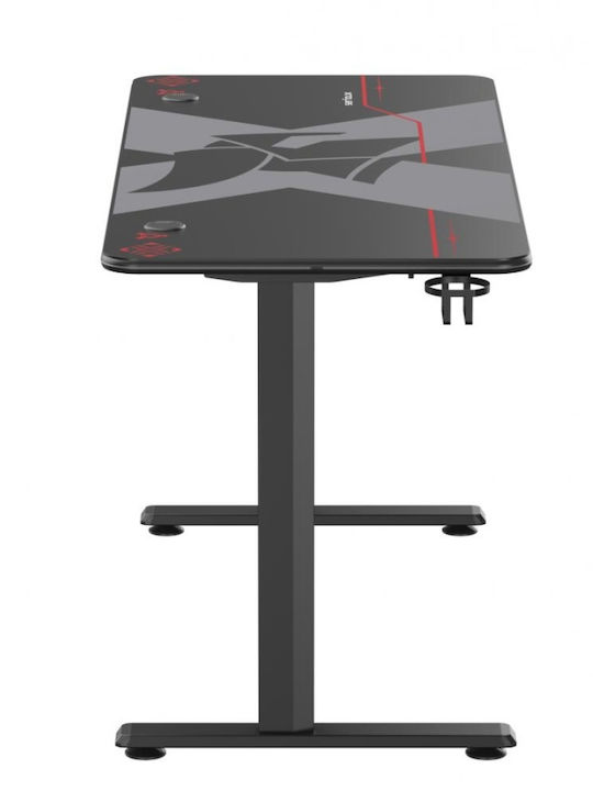 Spielbüro Aeter Rgb Holz Schwarz mit Metallbeinen & LED 120x60x75cm