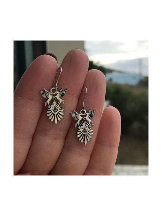Antwnakakis Pegasus Ohrringe aus Silber