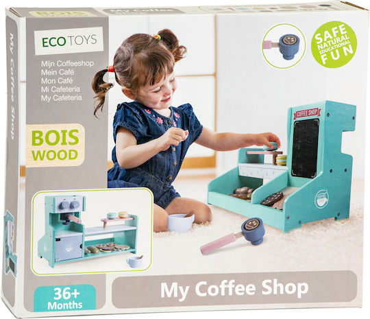 Ecotoys Children's Shop Coffee Shop made of Wood