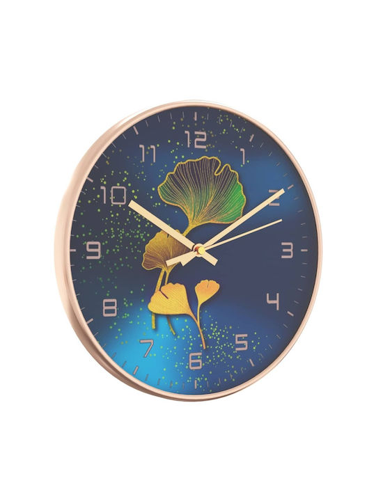 vidaXL Silent Wall Clock Blue Ø25.5cm